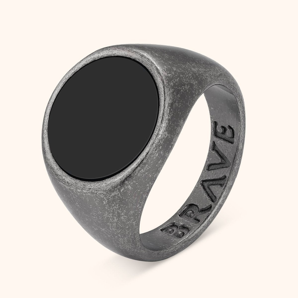 "Globular" BRAVE Men's Ring - Milas Jewels Shop