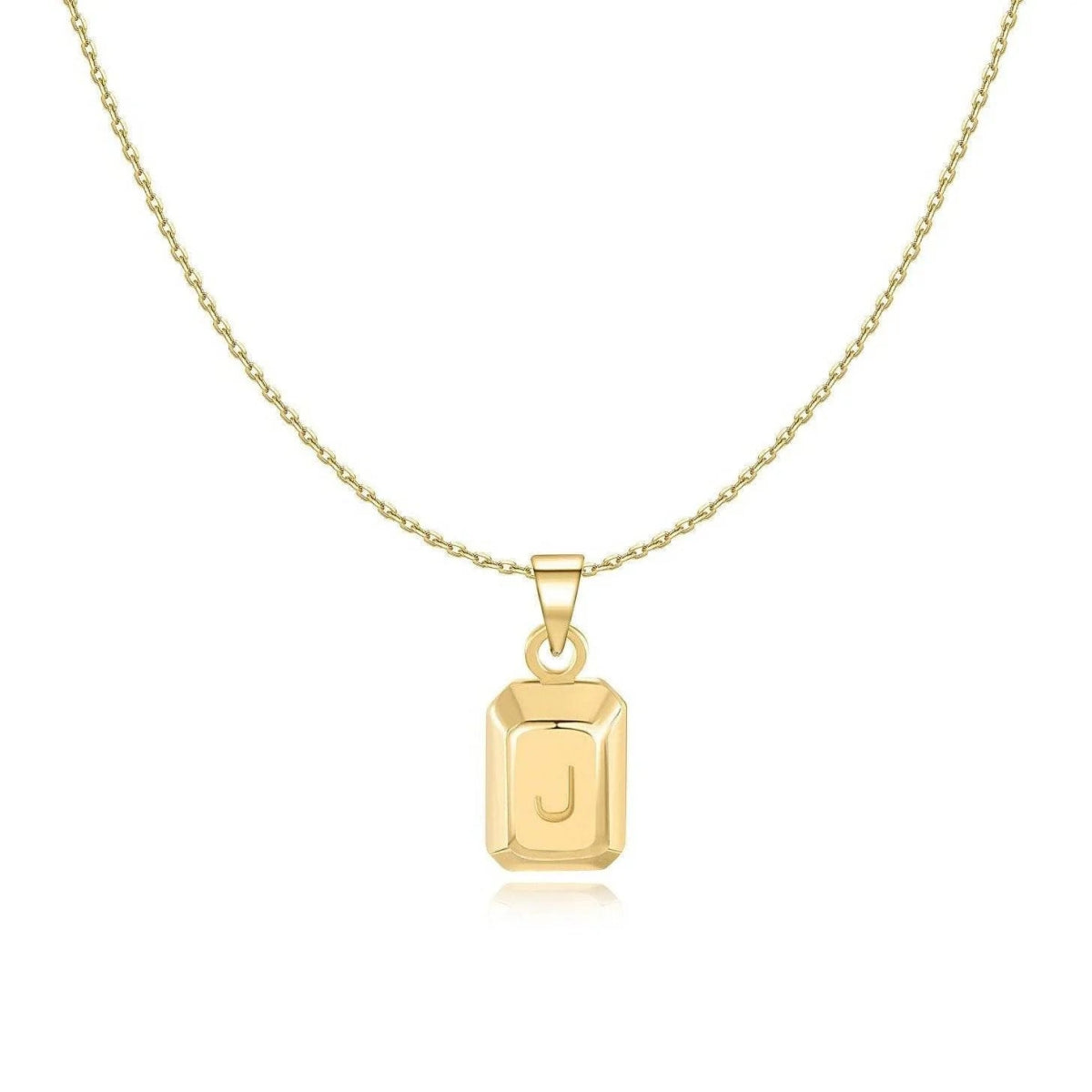 "Ingot Initials" Necklace - Milas Jewels Shop