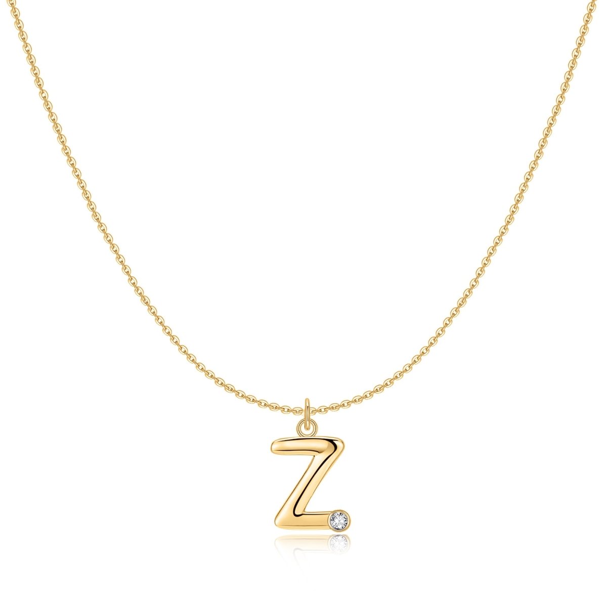 "Initial Glitter" Necklace - Milas Jewels Shop