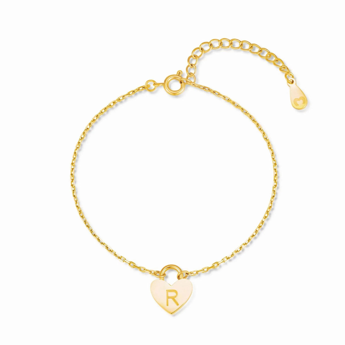 "Initial Heart" Bracelet - Milas Jewels Shop