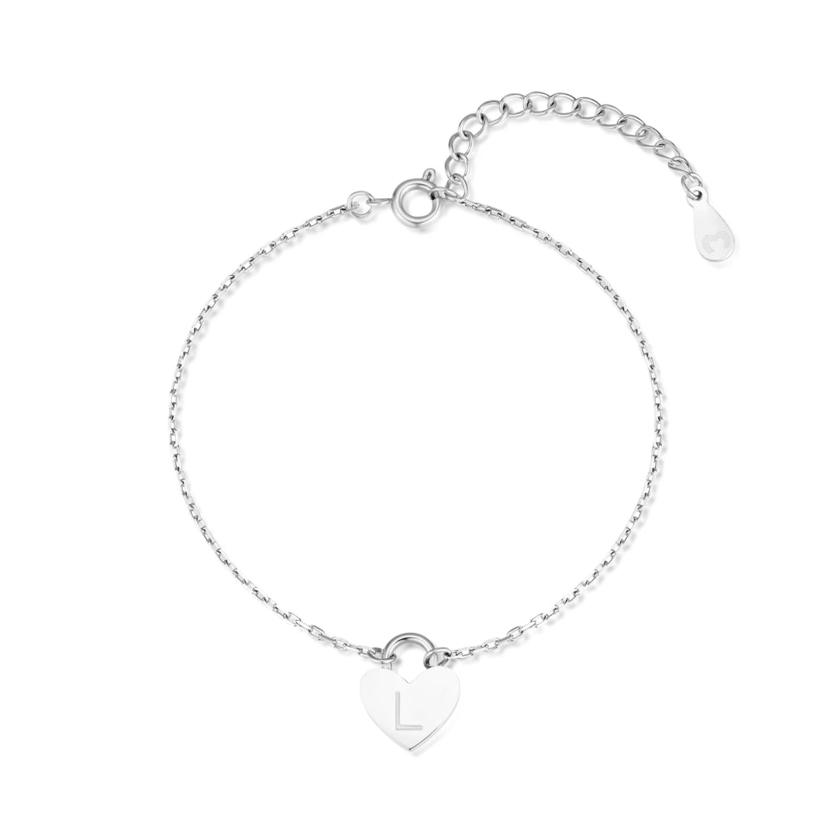 "Initial Heart" Bracelet - Milas Jewels Shop