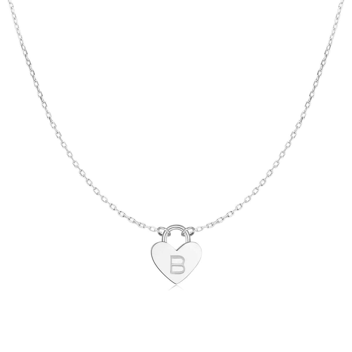 Amazon.com: Tiny Heart Initial Necklaces for Women Girls, S925 Sterling Silver  Heart Pendant Letter F Initial Necklaces for Girls Dainty Girls Necklace  Initial Heart Necklace Girls Jewelry for Flower Girls : Clothing,