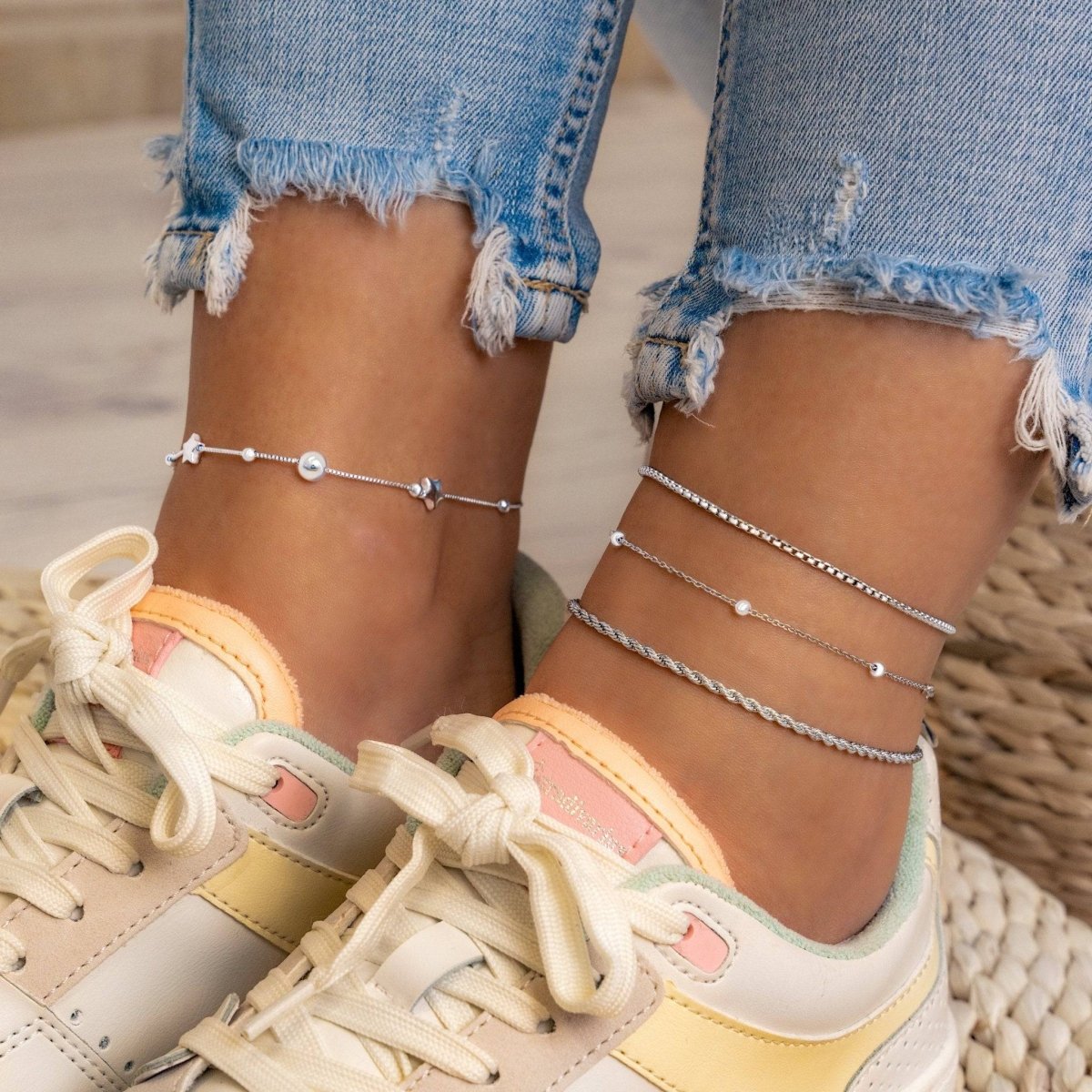 "Lace" Anklet - Milas Jewels Shop