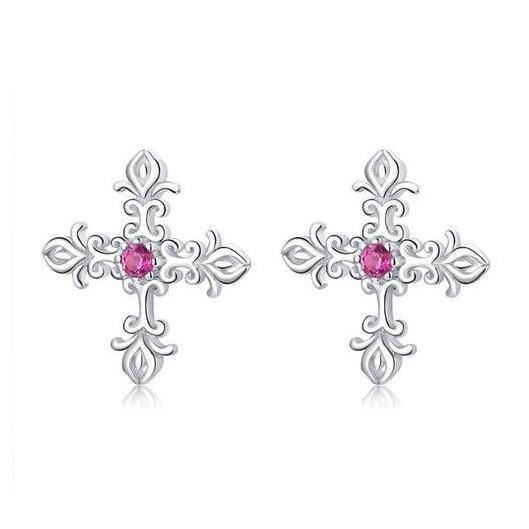 "Little Cross" Earrings - Milas Jewels Shop