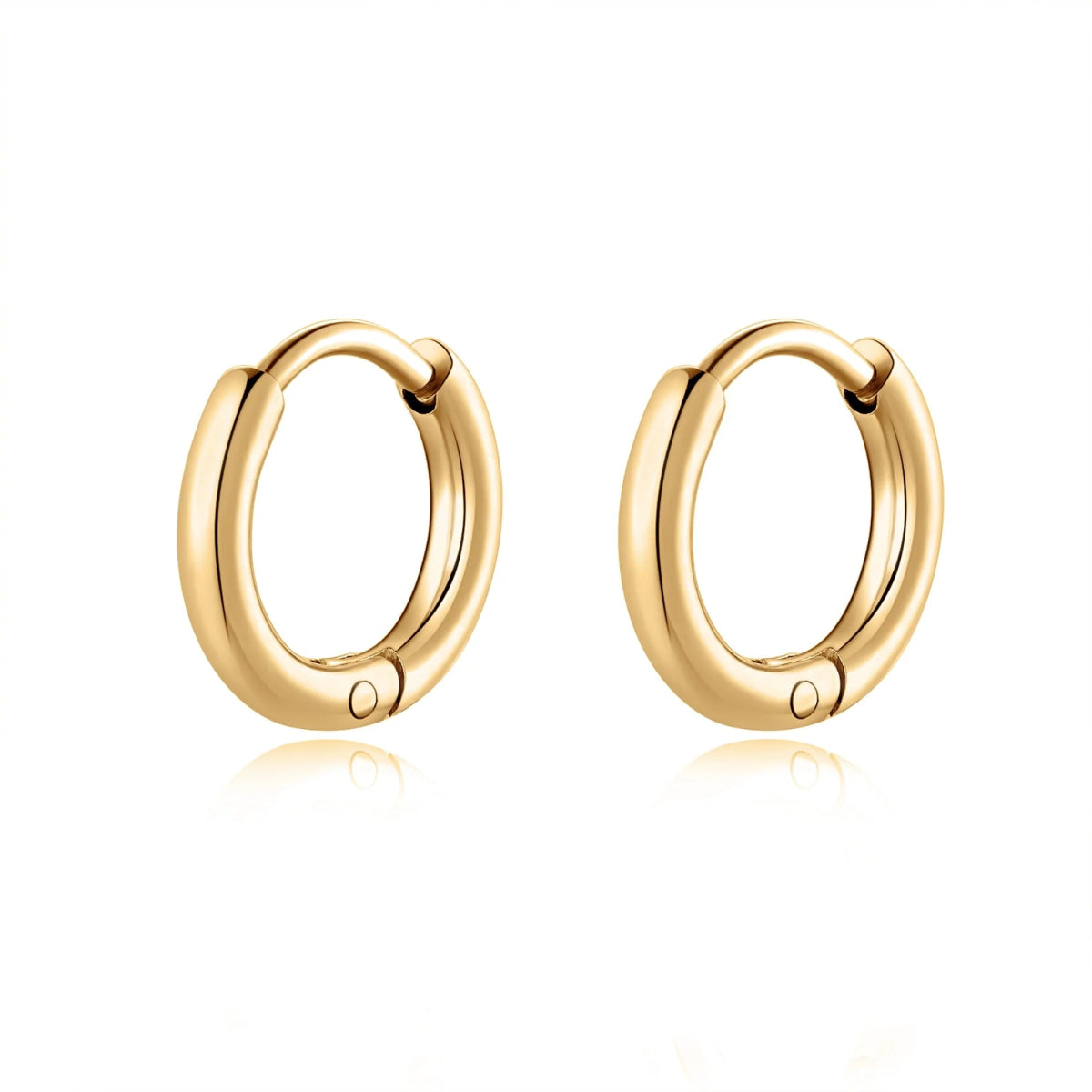 Buy Mens Earrings 18K Gold Hoop Earrings for Men Large Gold Hoops 25mm Big Gold  Earrings Mens Hoop Earrings Gold Earrings Mens Jewelry Online in India -  Etsy