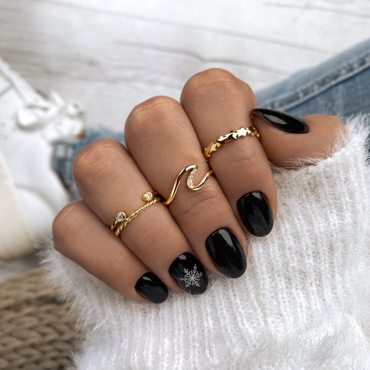 Gold plated deals midi rings