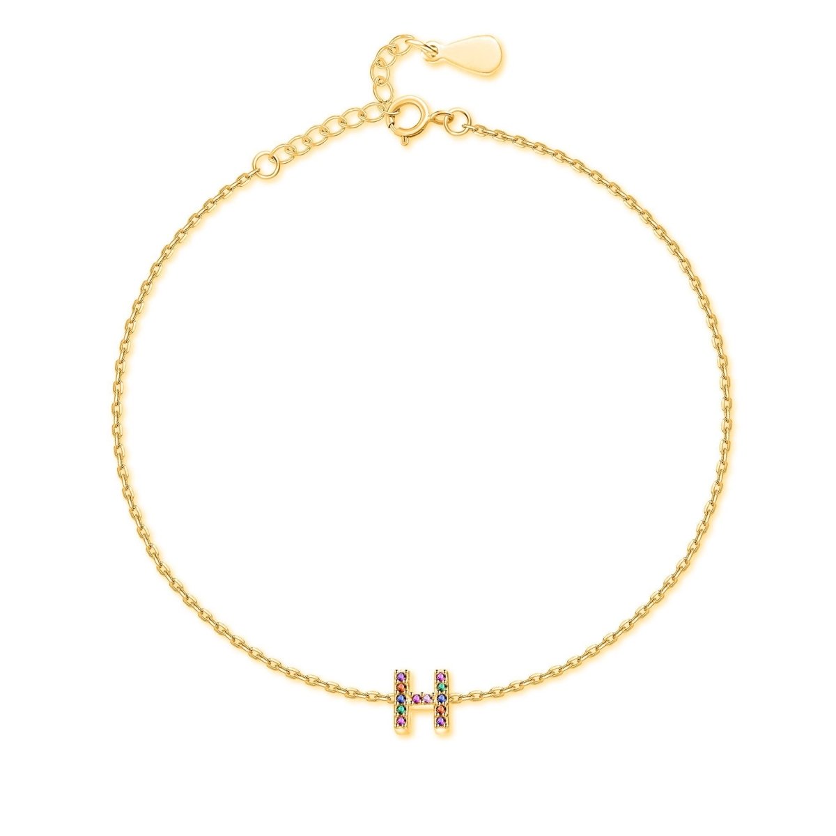 "Shinny Initial" Bracelet - Milas Jewels Shop