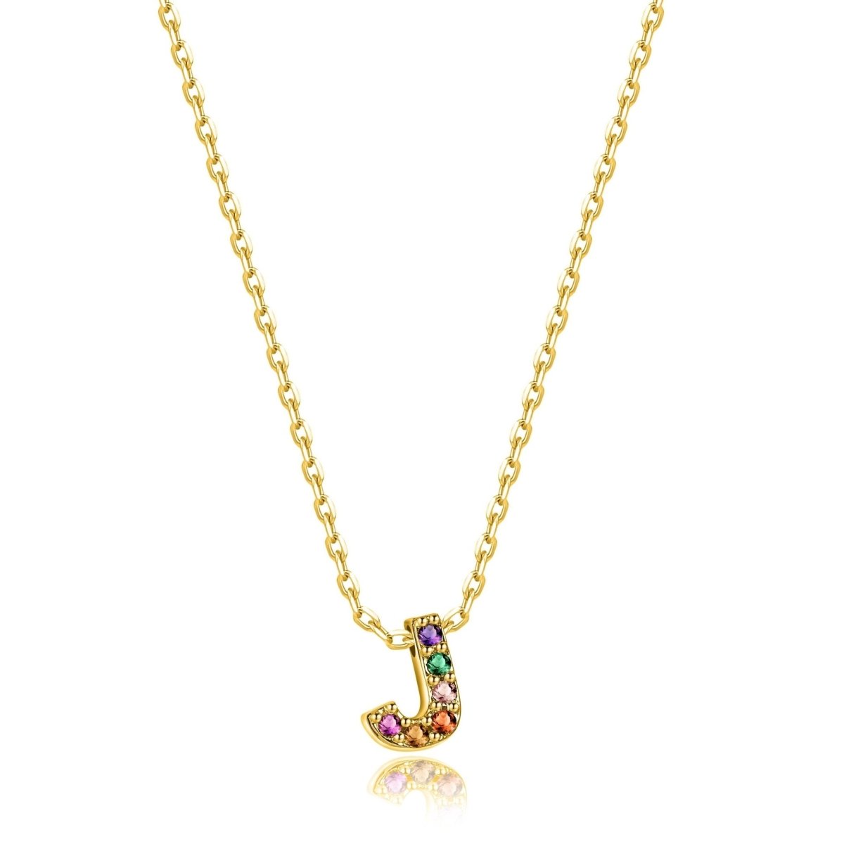 "Shinny Initial" Necklace - Milas Jewels Shop