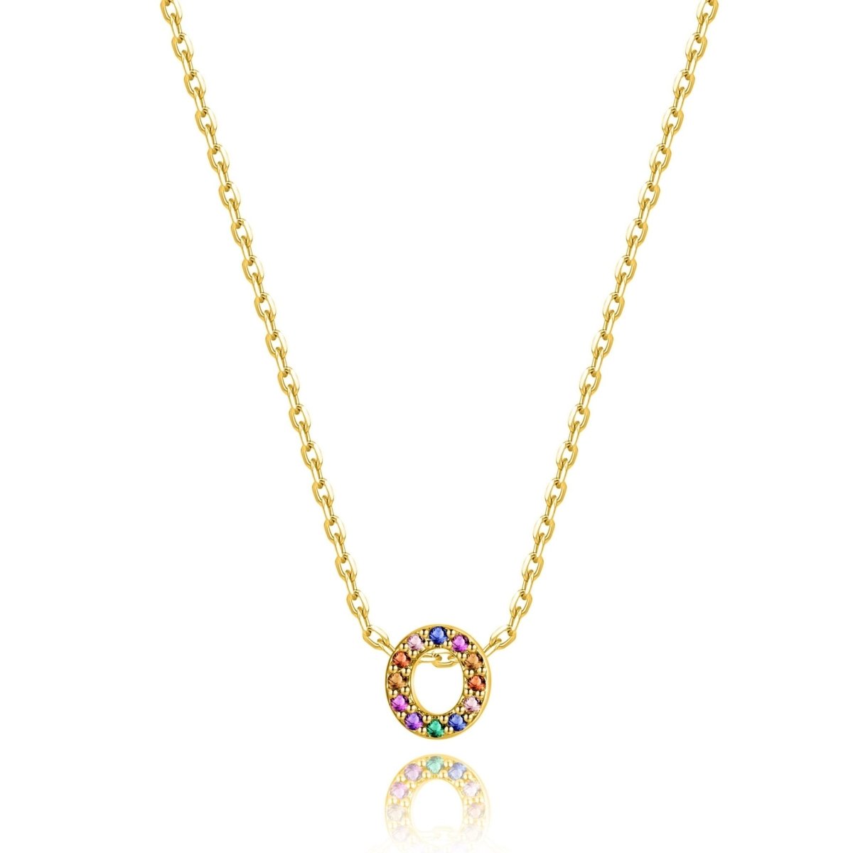 "Shinny Initial" Necklace - Milas Jewels Shop