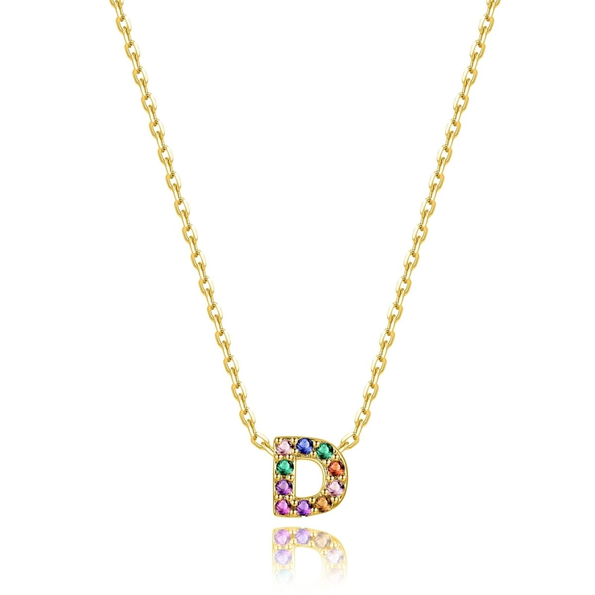 "Shinny Initial" Necklace - Milas Jewels Shop