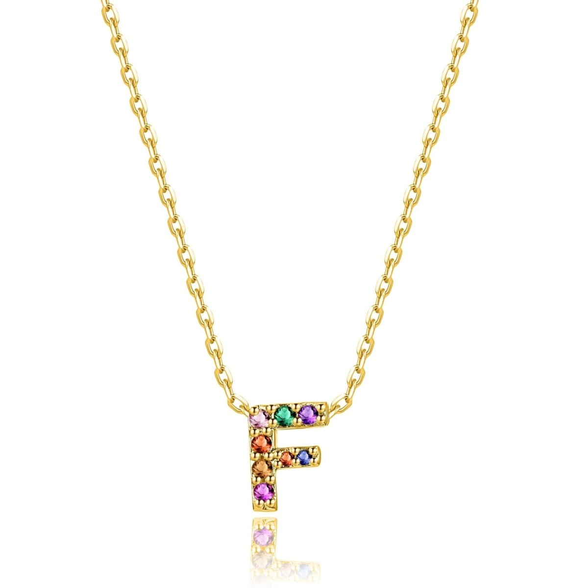 "Shinny Initial" Necklace - Milas Jewels Shop