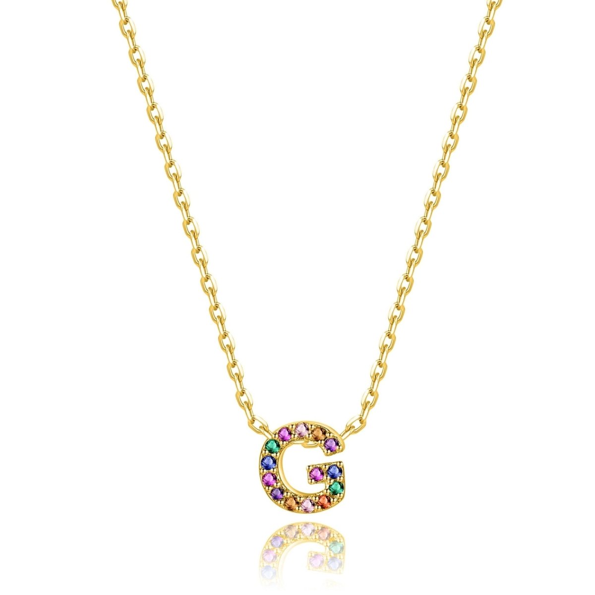 "Shinny Initial" Necklace - Milas Jewels Shop