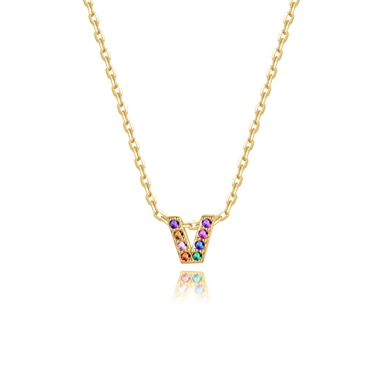 "Shinny Initial" Necklace - Milas Jewels Shop