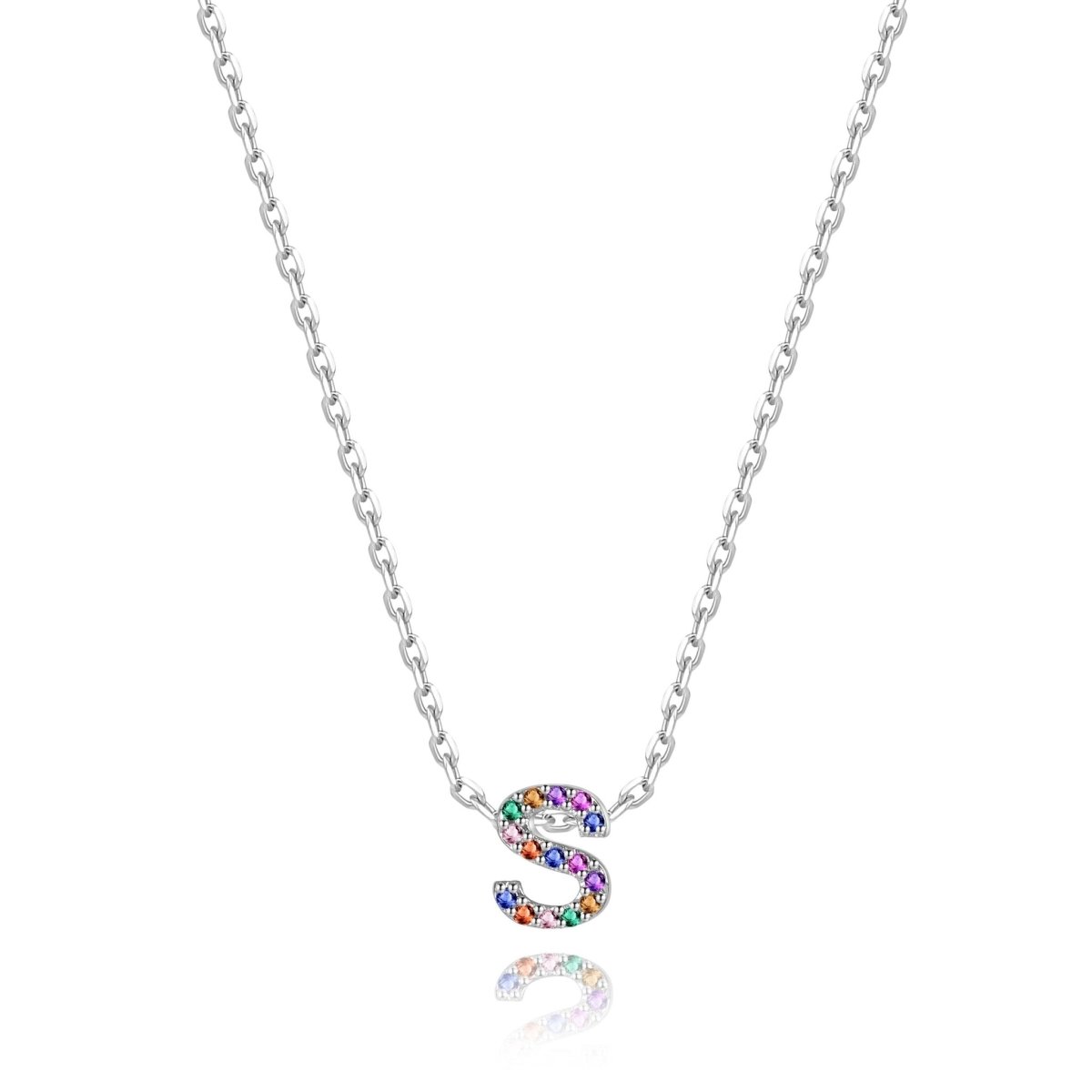 "Shinny Initial" Necklace - Milas Jewels Shop