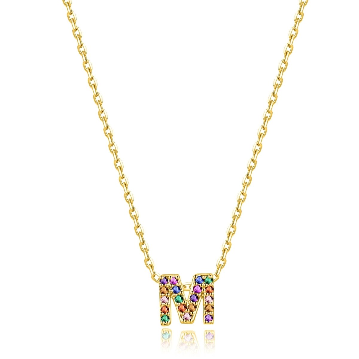 "Shinny Initial" Necklace - Milas Jewels Shop