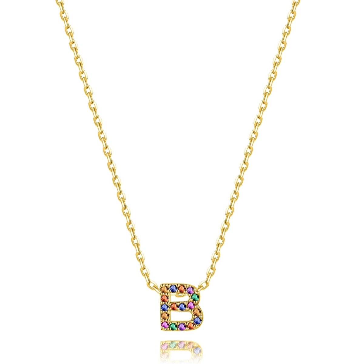 "Shinny Initial" Necklace - Milas Jewels Shop