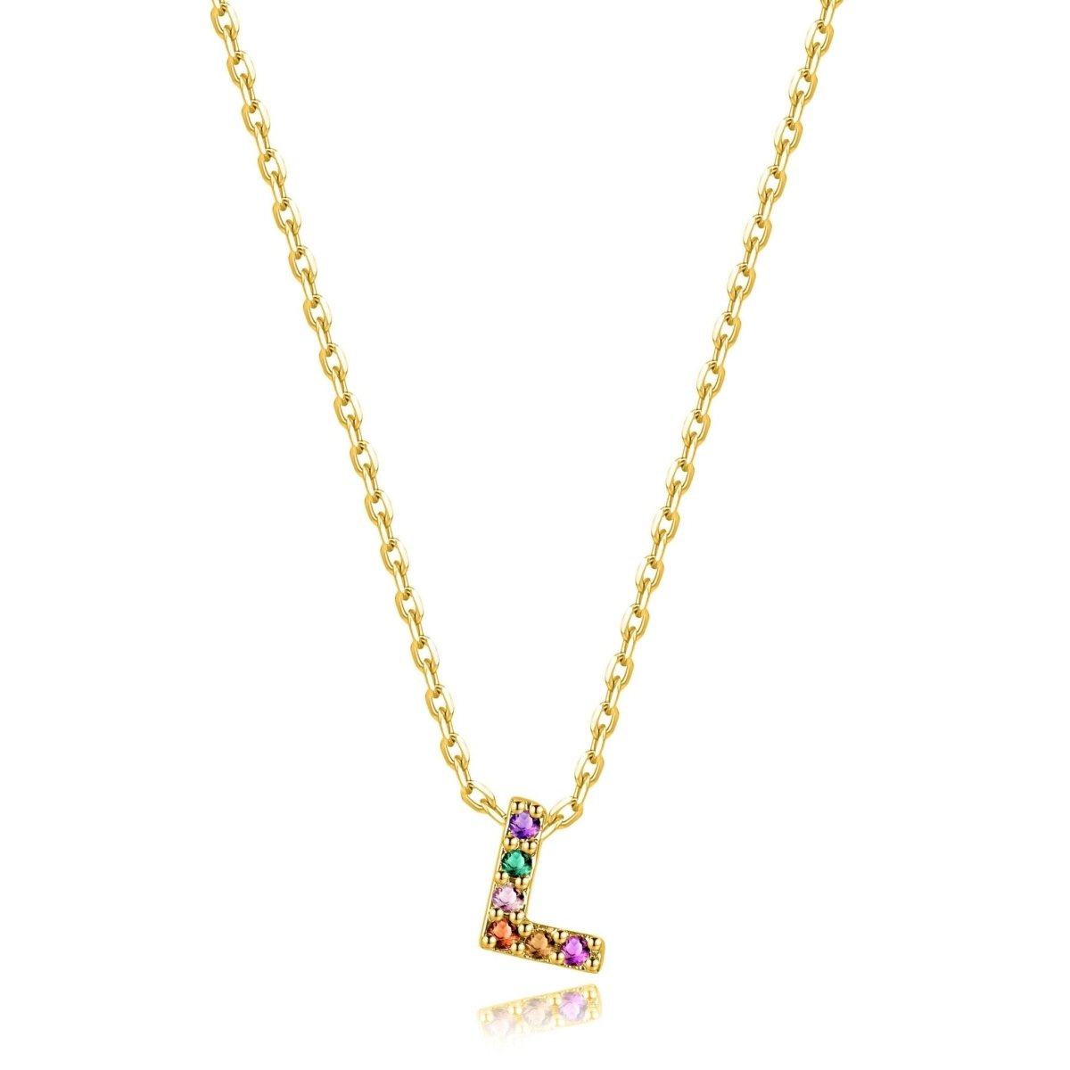 "Shinny Initial" Necklace - Milas Jewels Shop