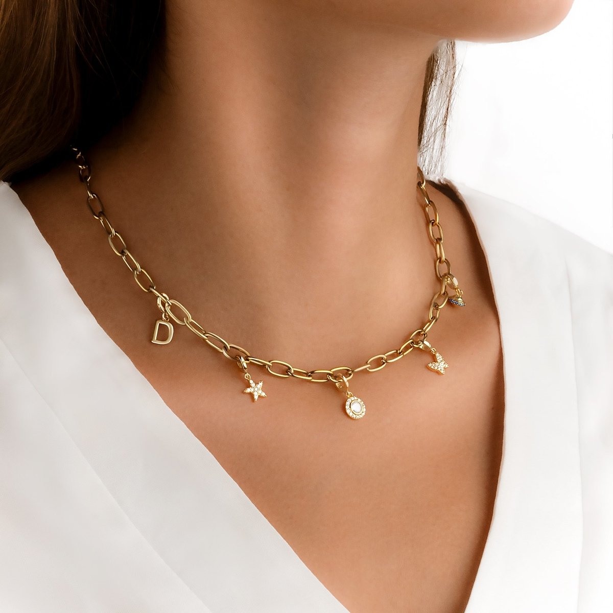 Louis Vuitton Blooming Supple Gold Tone Necklace Louis Vuitton