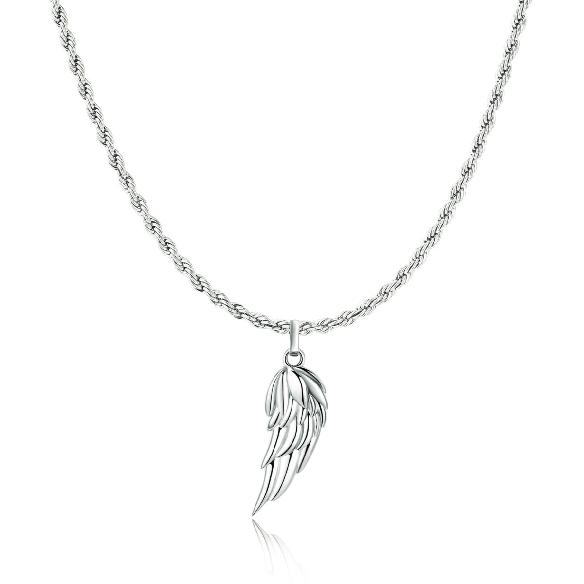 Silver Men's Wing Necklace